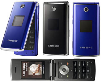 Samsung E210 ultra edition II flip phone clamshell uses D830 technology for slim phones