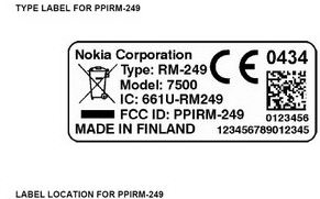 Nokia 7500