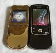 Nokia 8600 vs 8800 Sirocco Gold