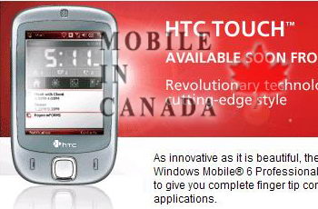 Rogers Wireless to launch HTC Touch soon?