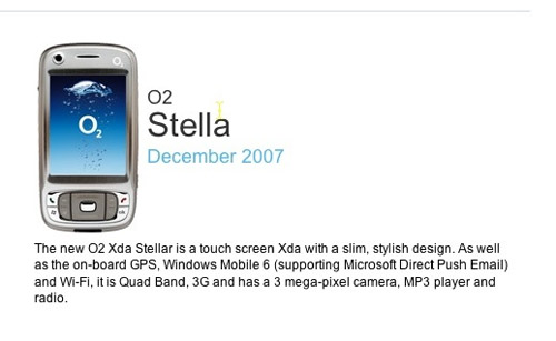 O2 Xda Stellar is the HTC Kaiser for O2