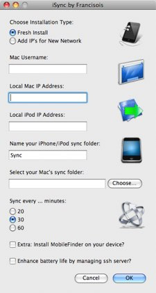 iPhone iSync promises wireless iPhone iTunes synchronization over WiFi