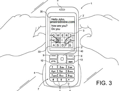 Nokia patent application for virtual keyboard technology