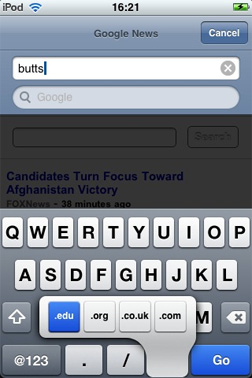 iPhone 2.0 URL tip