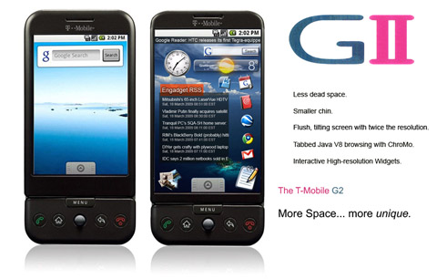 tmobile-g2-gii-mockup-1 T-Mobile GII is more sleek and offers a larger, flush display
