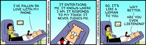 Dilbert loves phones