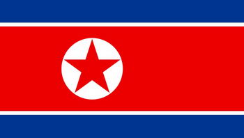 North Korean flag North Korean flag