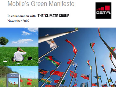 GSMA - Mobile Green Manifesto GSMA - Mobile Green Manifesto
