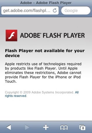 Get Adobe Flash Player on the iPhone