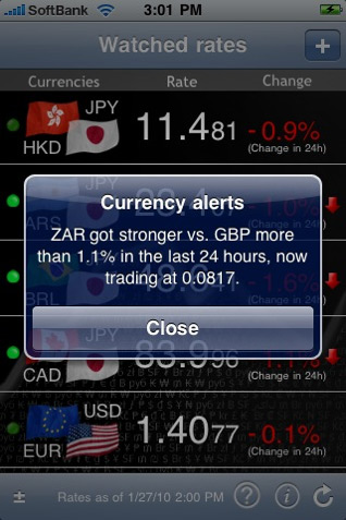 iCurrency Plus for iPhone and iPod Touch