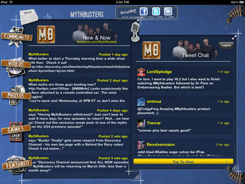 MythBusters App for iPad