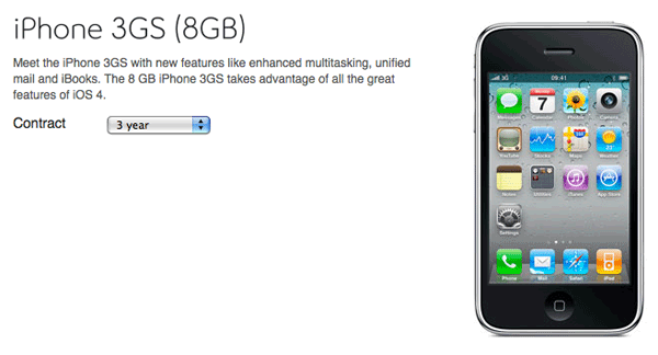 Bell 8GB iPhone 3GS