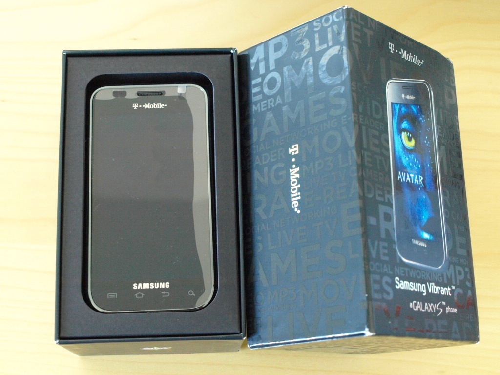 TMobile Samsung Vibrant (Galaxy S) unboxing and hardware/software tour