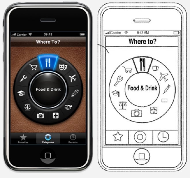 The Apple iPhone app patent with Where To? art is being addressed
