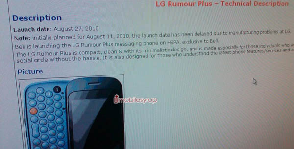 The Bell LG Rumour Plus