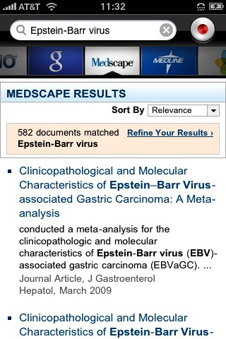 Dragon Medical Mobile Search for iPhone and iPad
