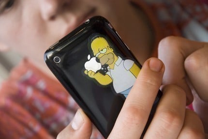 Homer Simpson iPhone Decal