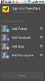 screenshot of TweetDeck beta Twitter client for Android
