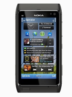 The Nokia N8 with Symbian^3