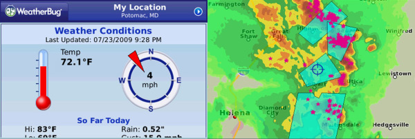WeatherBug Elite for BlackBerry