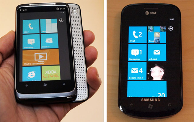 AT&T Samsung Focus and HTC Surround