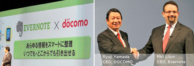 NTT DoCoMo to offer free Evernote Premium service to its Android customers in Japan