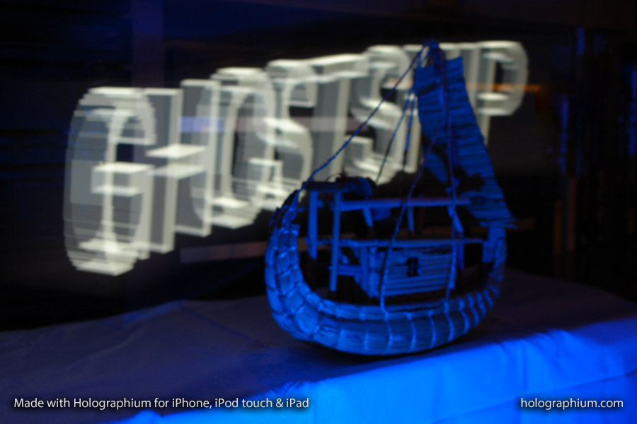 Light writing is possible with Holographium app