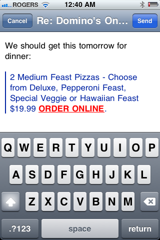 Quoting Text in a Reply