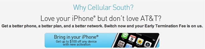 Cellular South iPhone Android promotion