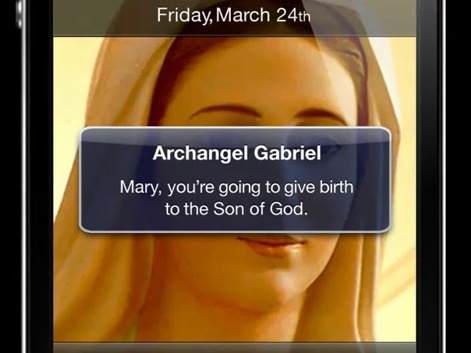 Mary iPhone alert