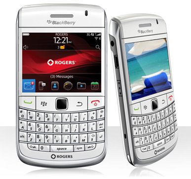 The Rogers BlackBerry Bold 9780 in White