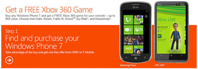 Windows Phone Xbox 360 promo