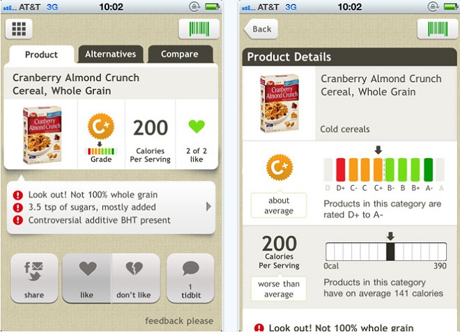 Fooducate iPhone app helps you buy healthier food