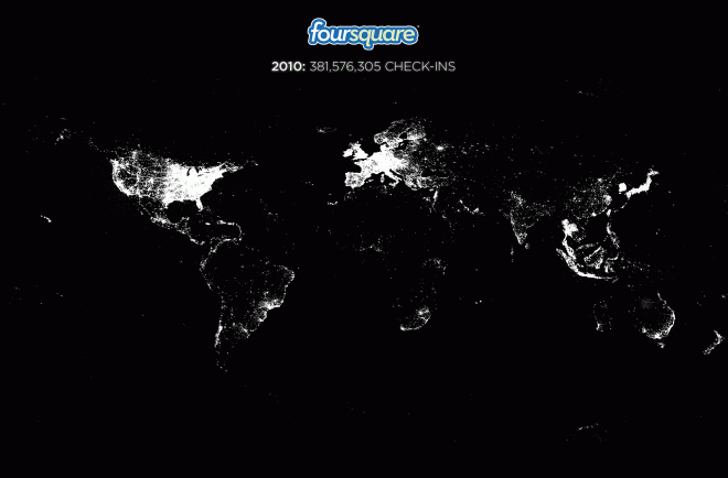 Foursquare grew 3,400% last year