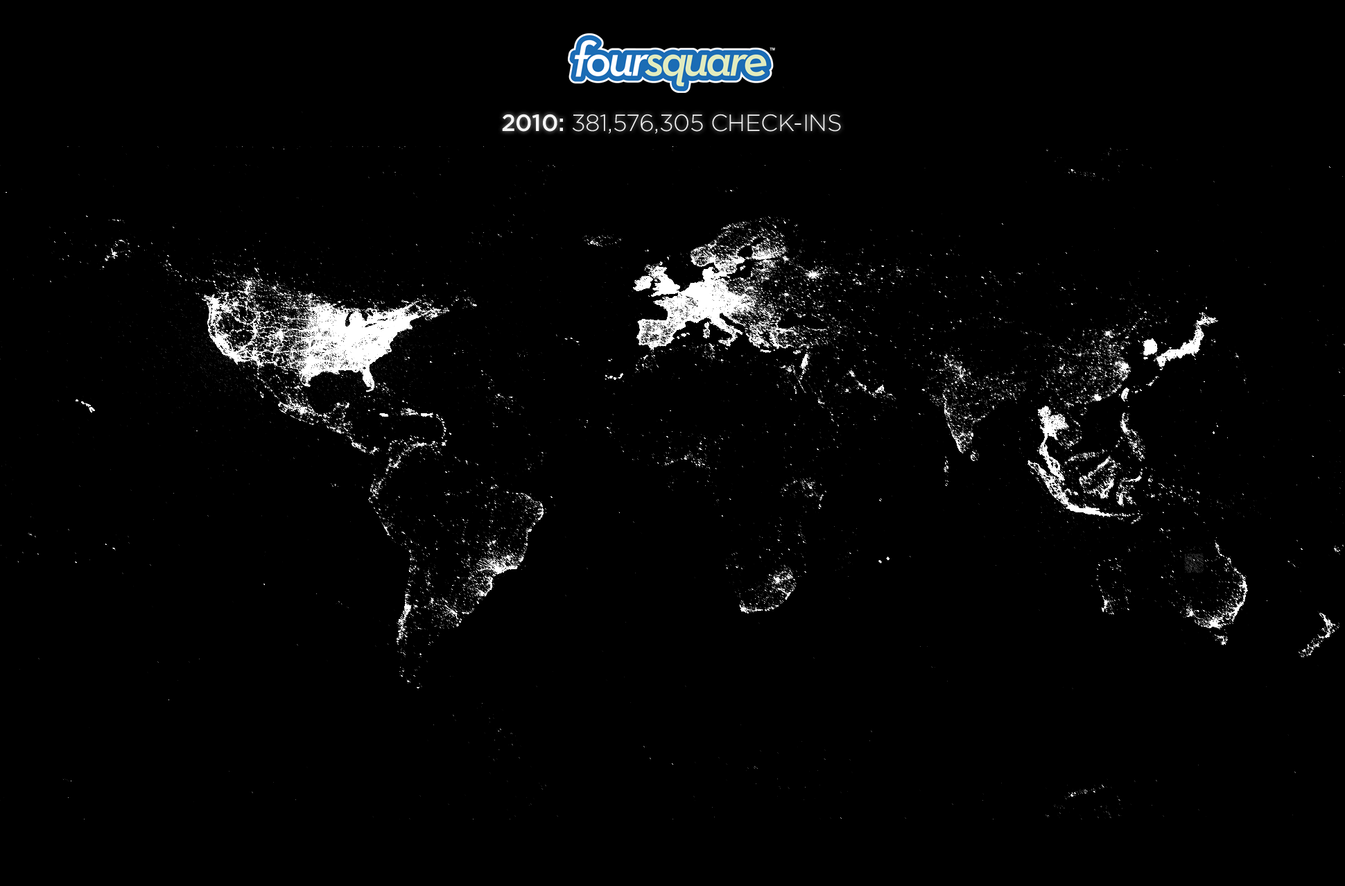 Foursquare grew 3,400% last year