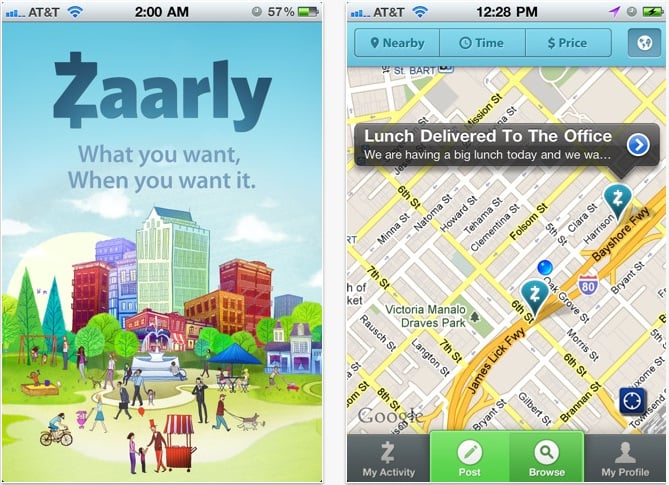 Zaarly iPhone app leaves beta