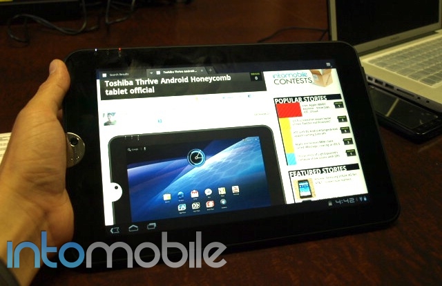 Hands-on: Toshiba Thrive Android 3.1 tablet
