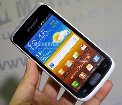 Samsung Galaxy W in white