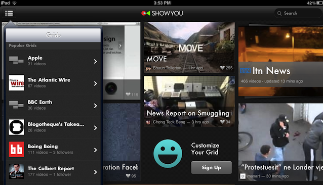 Showyou 2.0 iOS app gets search, publisher feeds