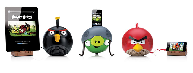 Angry Birds speaker docks for iPhone and iPad launching later this fall