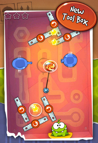 Cut the Rope gets another update - Tool Box with 25 new levels