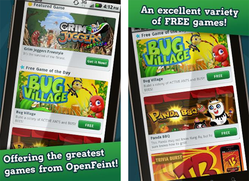 Mobile social gaming network OpenFeint brings Game Channel to Android