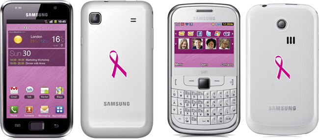 Samsung unveils Pink Ribbon editions of Galaxy S Plus and Chat 335 in the Netherlands
