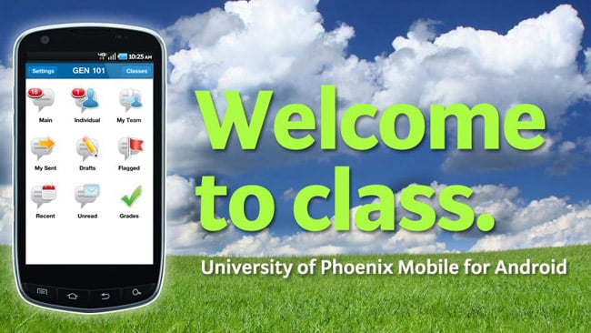 University of Phoenix gets an Android app, too
