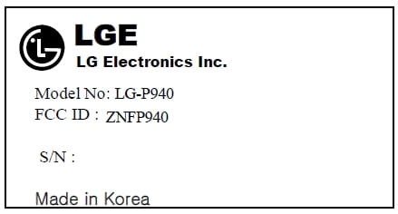 LG Prada K2 P940 Android smartphone is at the FCC
