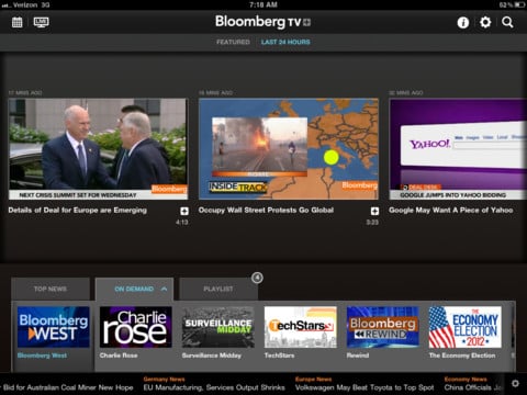 Bloomberg TV+ launched for Apple iPad