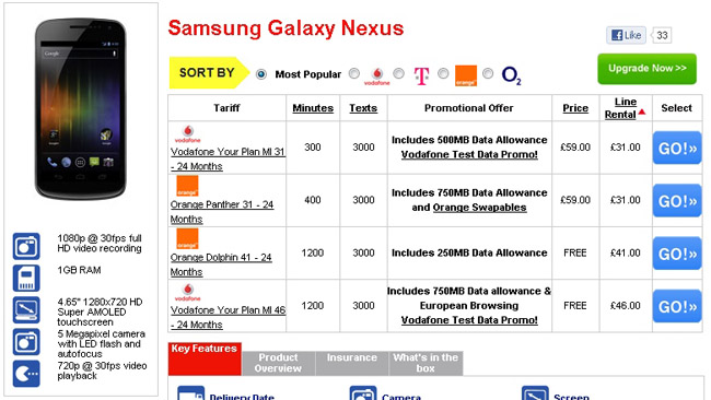 Phones4U to ship first Galaxy Nexus units on November 17th