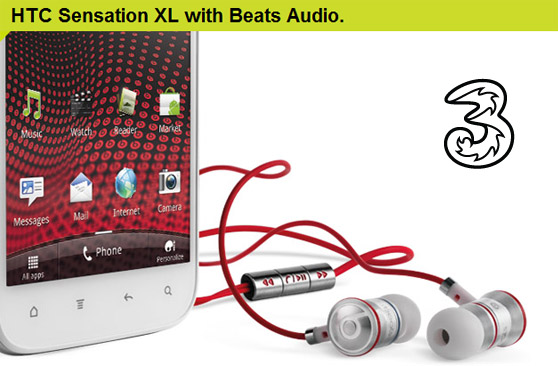 Three, Vodafone now offer HTC Sensation XL