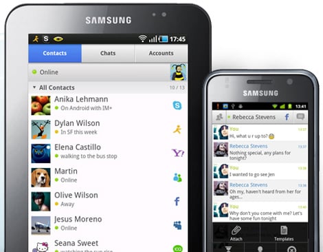IM+ for Android updated with tablet support