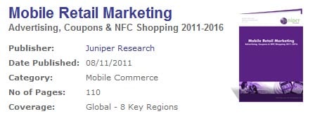 Juniper Research: Value of mobile retail marketing to reach $15 billion by next year